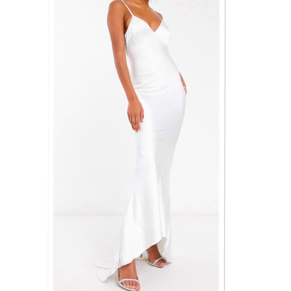 Satin wedding dress